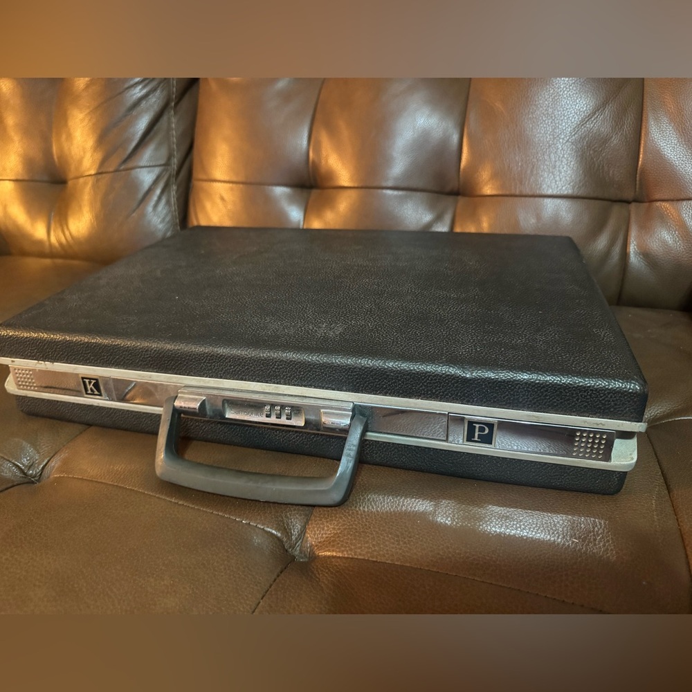 Vintage Samsonite Hard Slim Briefcase with Combination Lock